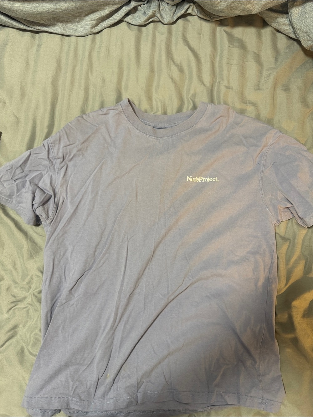 NUDE Lavender Short Sleeve Logo Tee
